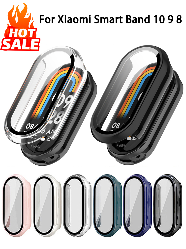 Smartwatch Watches Price - กระจกนิรภัย + PCสําหรับXiaomi Mi Band 10