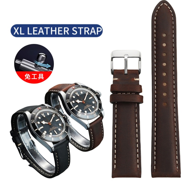 Diesel Watches Smartwatch - สายนาฬิกาวินเทจ XL ขนาด 20 มม. 22
