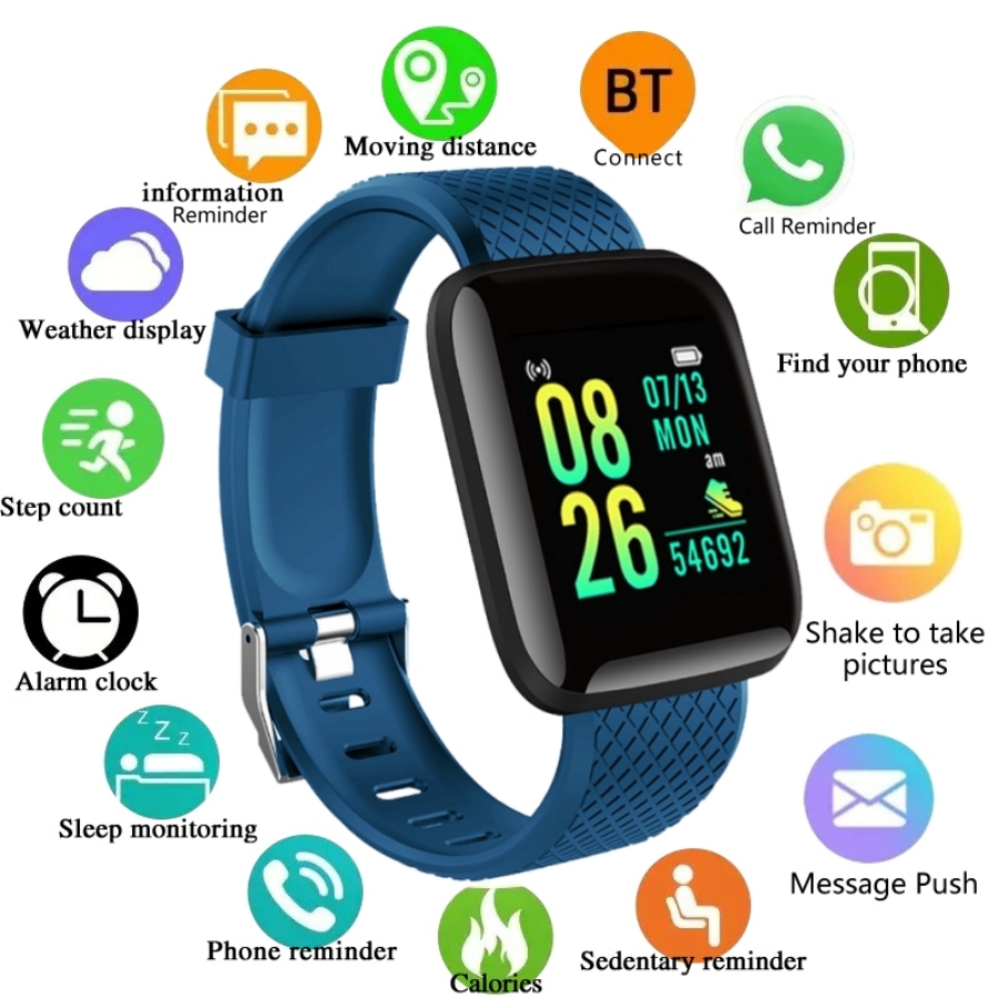 Smartwatch Watches Price - กีฬาSmartwatchสร้อยข้อมือฟิตเนสการควบคุมเพลงผู้หญิงผู้ชายนาฬิกาสมาร์ทสําหรับAndroid Bluetoothนาฬิกาดิจิตอลนาฬิกาปลุกสภาพอากาศ