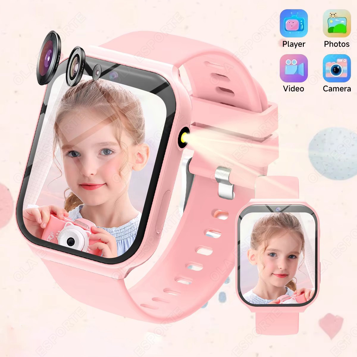 Smartwatch Watches Birthday Gift For Boys - สมาร์ทวอทช์ใหม่สำหรับเด็ก กล้อง HD ไฟฉาย คู่หูการเรียนรู้ เกมหลากหลาย