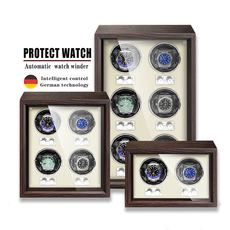 Watch Winder Single - จุดสินค้า 1/2/4/6 สล็อตนาฬิกาอัตโนมัติ Winder กล่อง Mabuchi