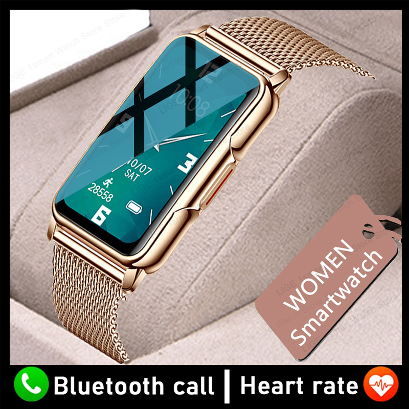 Smartwatch Watches Brands For Women - Lige นาฬิกากันน้ำสำหรับกีฬาตรวจสอบสุขภาพสมาร์ทวอท์ชผู้หญิงสายรัดข้อมืออัจฉริยะนาฬิกาบลูทูธสายรัดข้อมือแฟชั่นสำหรับผู้หญิง