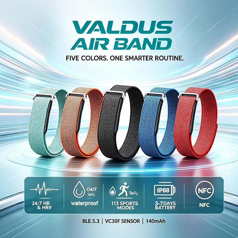 Smartwatch Watches Price - VALDUS สายรัดข้อมืออัจฉริยะสำหรับผู้ชายและผู้หญิง วัดอัตราการเต้นของหัวใจ ความดันโลหิต แคลอรี่ HRV