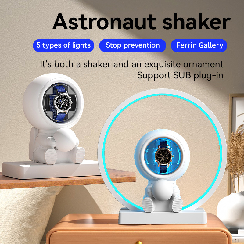 Watch Winder Single - กล่องเก็บนาฬิกาอัตโนมัติ แบรนด์หรูระดับไฮเอนด์ พร้อมระบบไขลานนาฬิกาแบบกลไก ใช้มอเตอร์ Mabuchi