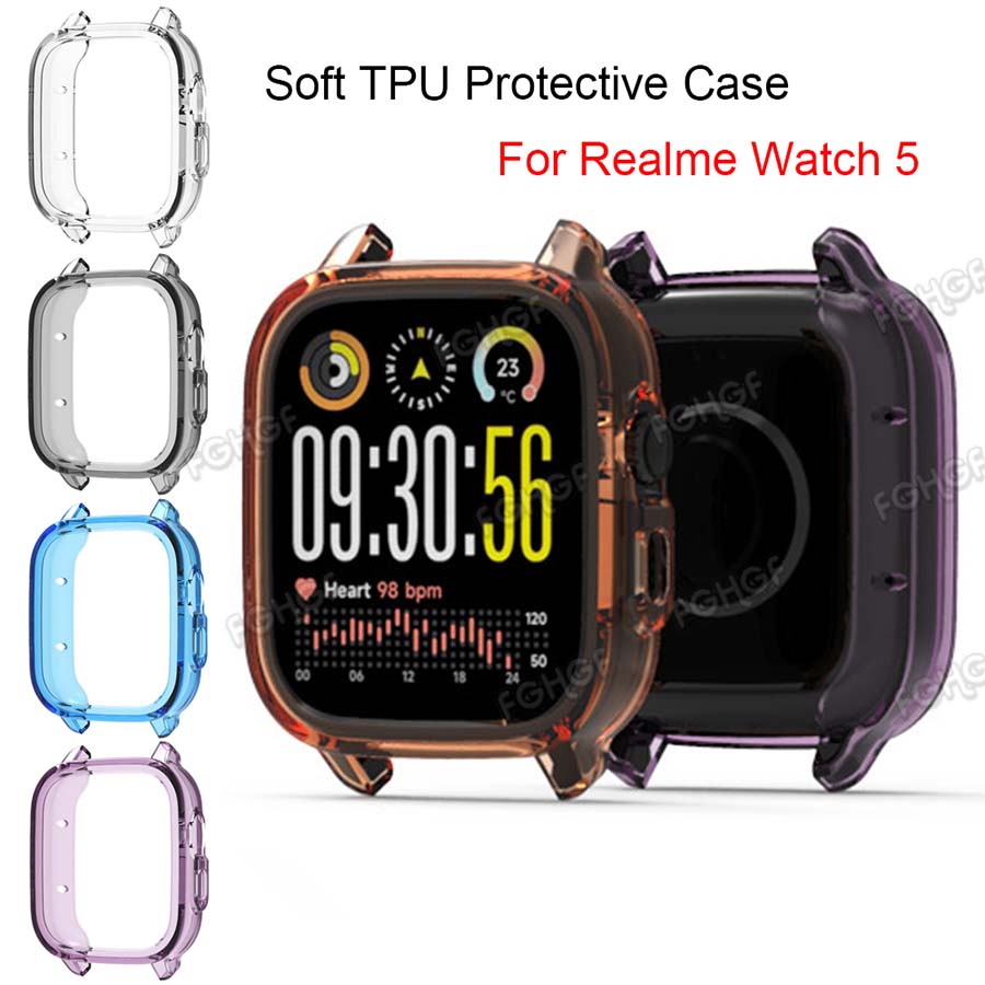 Watch S Realme - สำหรับเรียลมี วอทช์ 5 กรณีปกป้อง TPU แบบนุ่มป้องกันรอยขีดข่วนเปลือกป้องกันกรอบกันชนสำหรับเรียลมี