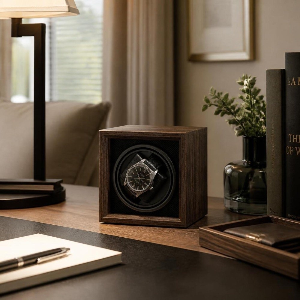 กล่องหมุนนาฬิกาอัตโนมัติแบบ US - Watch Winder Single บทวิจารณ์และราคา
