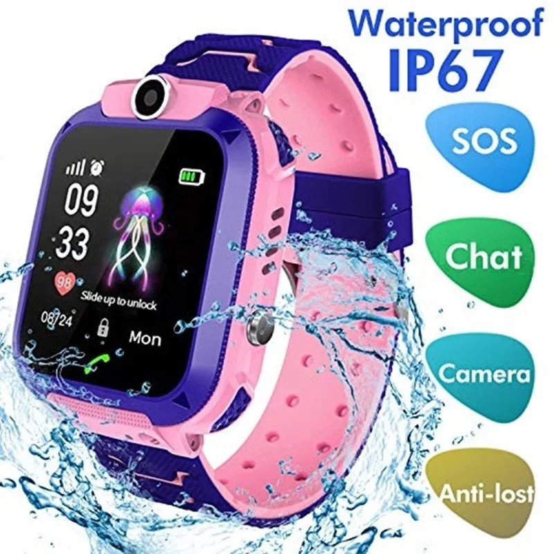2G เด็กดูสมาร์ท SOS โทรตําแหน่ - Smartwatch Watches Birthday Gift For Boys บทวิจารณ์และราคา