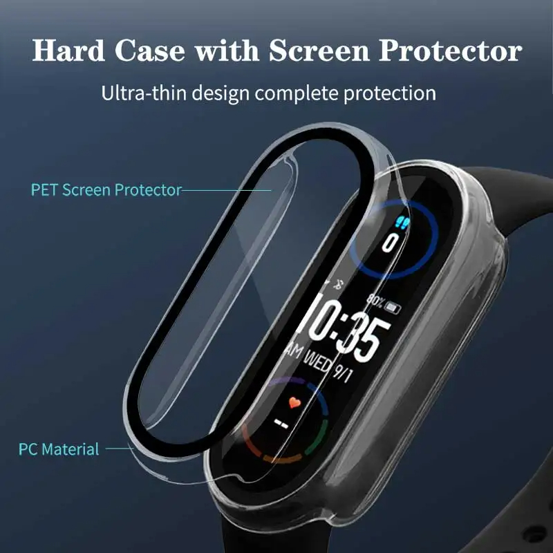 กระจกนิรภัย + PCสําหรับXiaomi  - Smartwatch Watches Price บทวิจารณ์และราคา