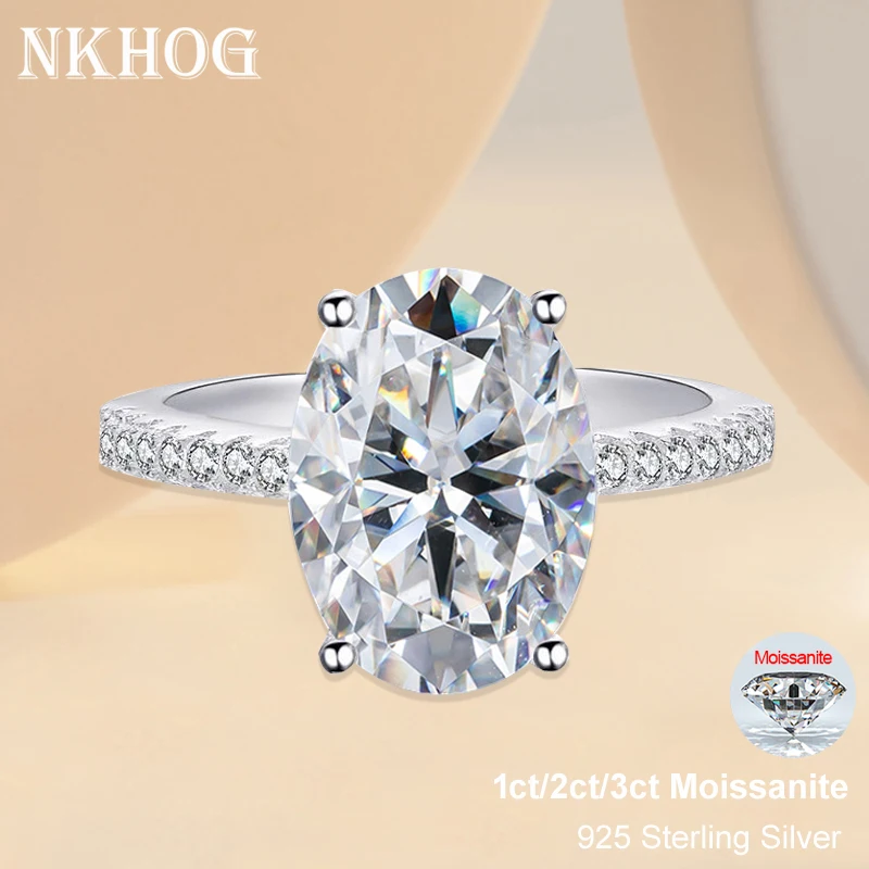 NKHOG 1ct 2ct 3ct รูปไข่ Moiss - Vs Smartwatch บทวิจารณ์และราคา