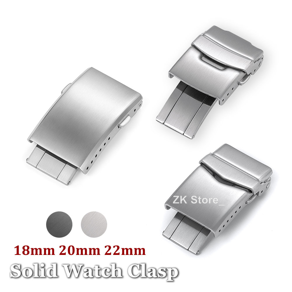 18 มม. 20 มม. 22 มม. ตัวล็อคนา - Replacement Watch Bracelet บทวิจารณ์และราคา