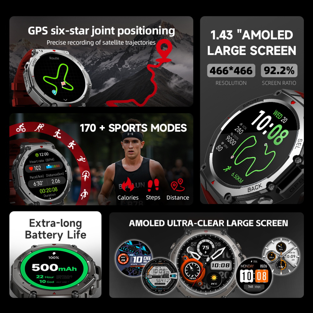 SKMEI นาฬิกาสมาร์ทวอทช์สำหรับเ - Smartwatch Watches Price บทวิจารณ์และราคา