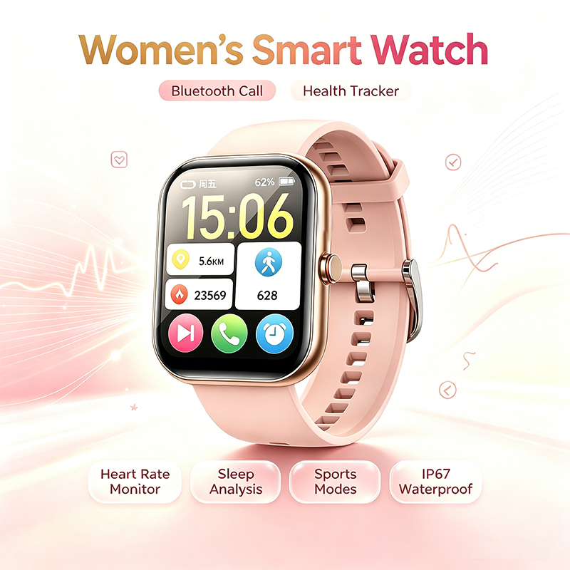 สมาร์ทวอทช์สำหรับผู้หญิง รองรั - Watches Ladies Smartwatch บทวิจารณ์และราคา