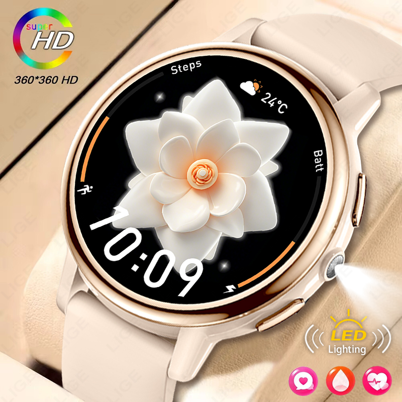นาฬิกาสมาร์ทวอทช์ LIGE หน้าจอ  - Smartwatch Ladies Watches For Women บทวิจารณ์และราคา