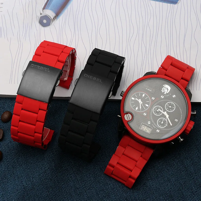 ซิลิโคนสแตนเลสสตีลสายนาฬิกาสำห - Diesel Watches Smartwatch บทวิจารณ์และราคา