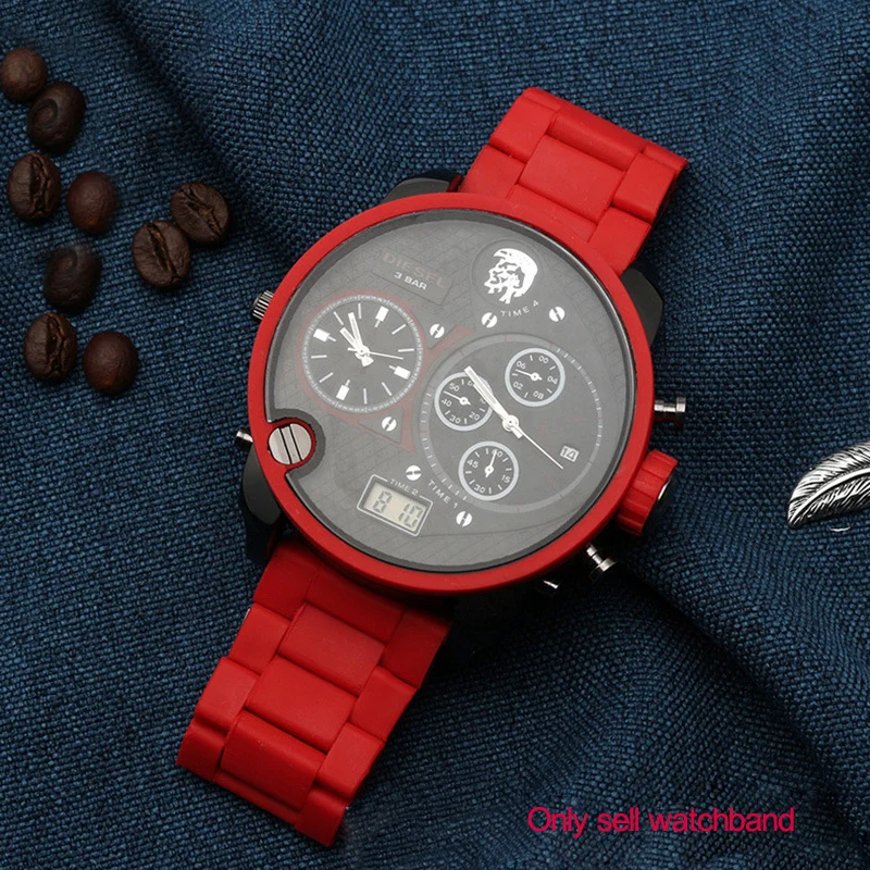 ซิลิโคนสแตนเลสสตีลสายนาฬิกาสำห - Diesel Watches Smartwatch บทวิจารณ์และราคา