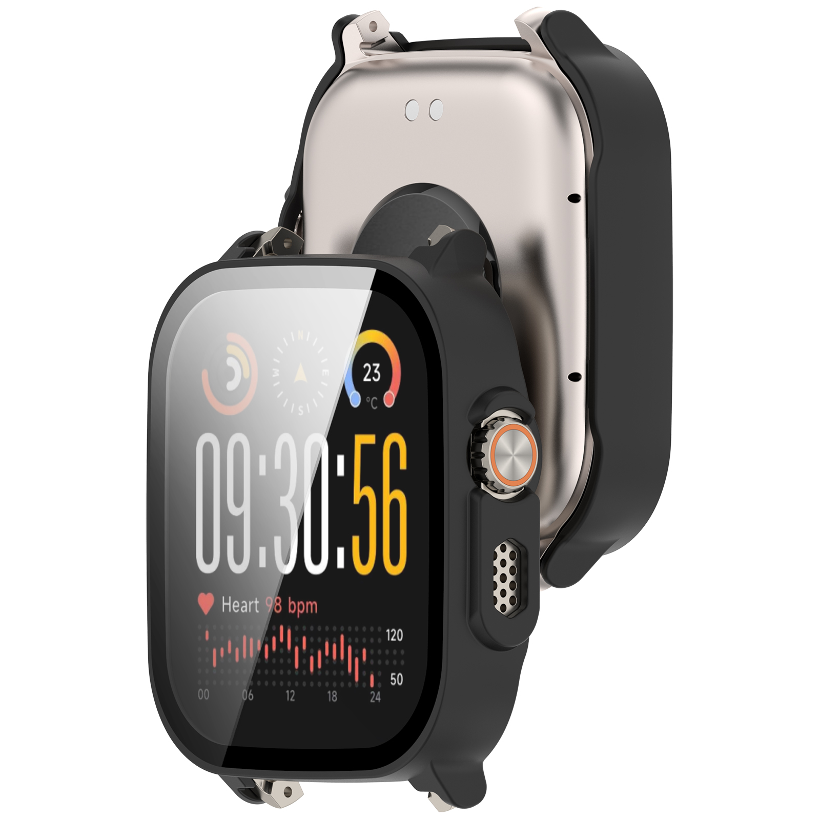 เคสพีซี + กระจกกันรอยสำหรับ Re - Watch S Realme บทวิจารณ์และราคา