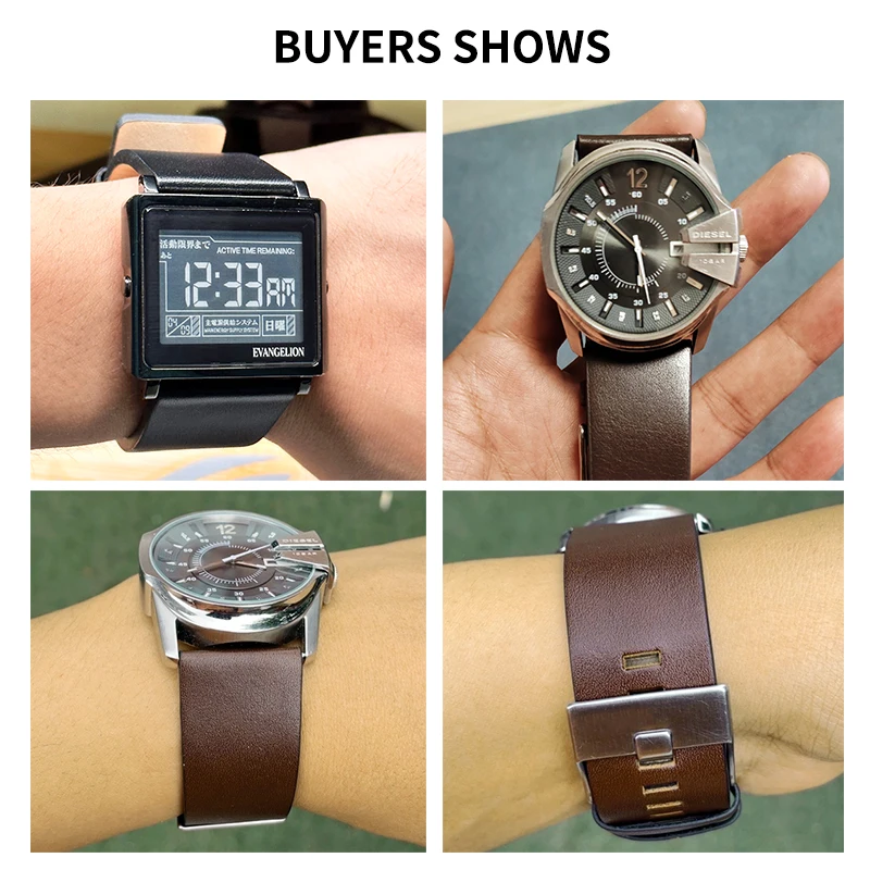 ของแท้หนังนาฬิกาสําหรับดีเซลนา - Diesel Watches Smartwatch บทวิจารณ์และราคา