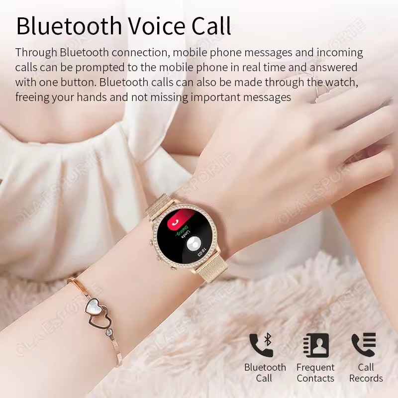 สมาร์ทวอทช์สำหรับผู้หญิง ดีไซน - Watches Ladies Smartwatch บทวิจารณ์และราคา